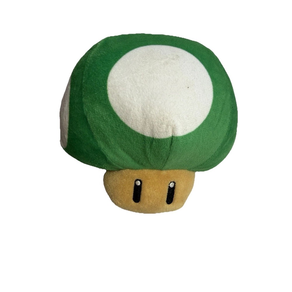 Nintendo Super Mario 1-Up Mushroom Green Plush Stuffed Toy Good Stuff 2023 5in‎